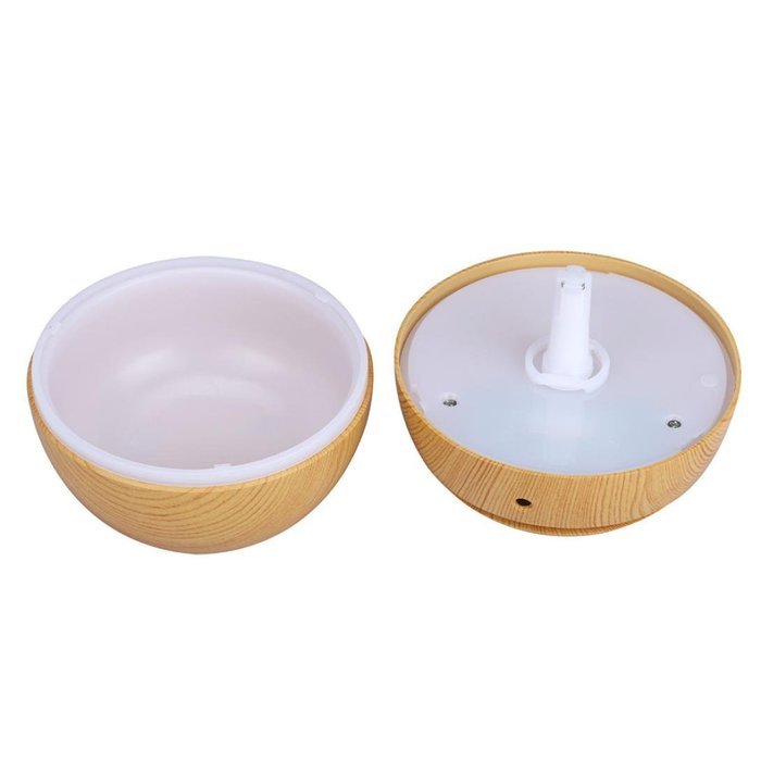 Ecosin LED Aroma Ultrasonic Humidifier USB Essential Oil Diffuser Air Purifier USB Luminous Humidifier (Brown) N11