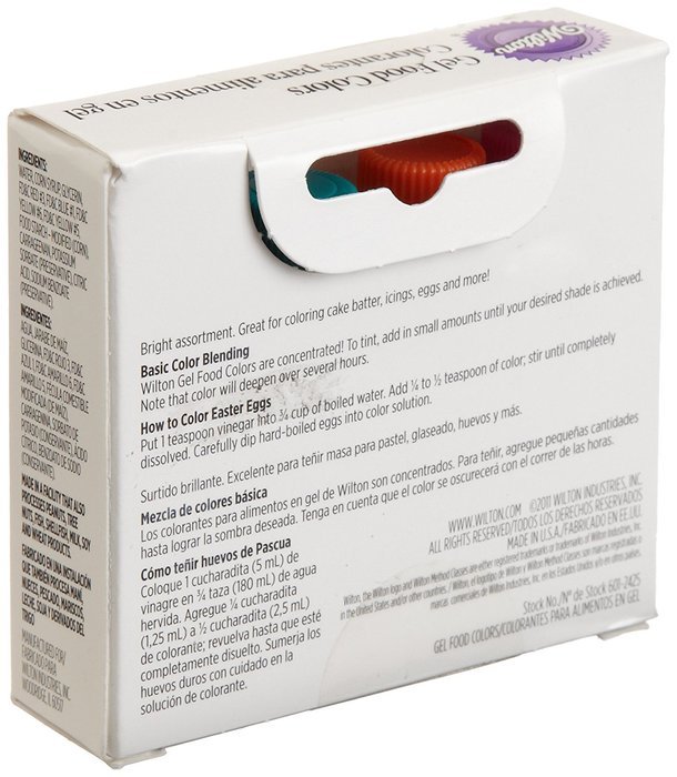 Wilton Gel Food Color Set, Primary