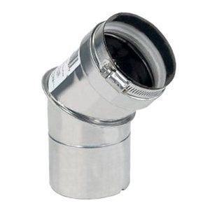 Z-Flex Z-Vent 4" x 45 Degree Elbow Stainless Steel Venting (2SVEEWCF0445)