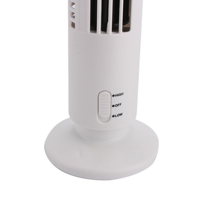USB Mini Cooling Fan, Portable Tower Fan No Leaf Bladeless Cool Cooling Desk Air Conditioner,Black N20