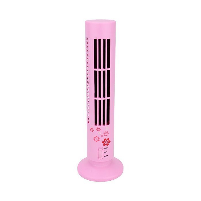 USB Mini Cooling Fan, Portable Tower Fan No Leaf Bladeless Cool Cooling Desk Air Conditioner,Black N21