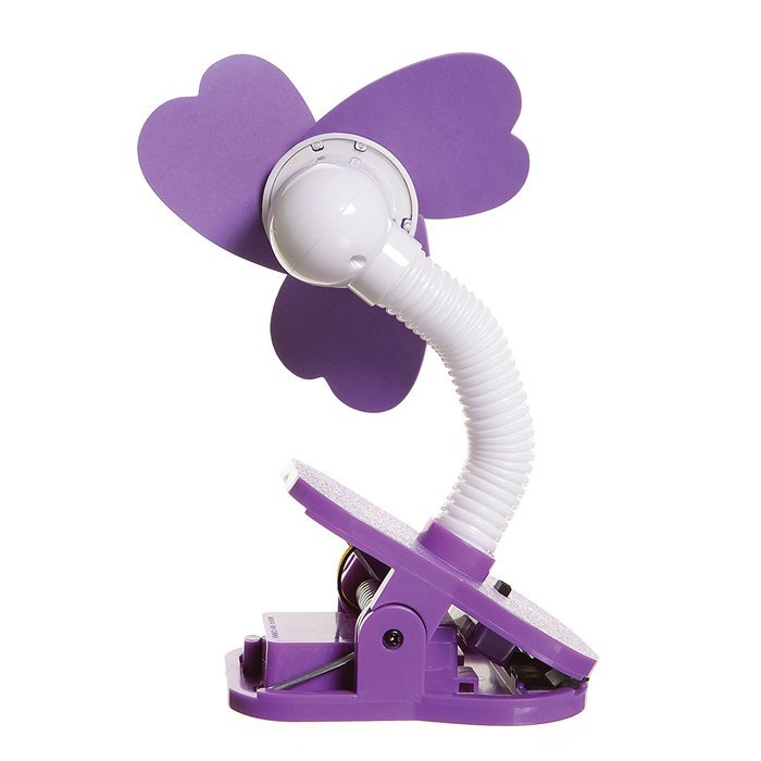 Tee-Zed T01 Clip-On Fan Great for the Beach, Pool, Camping, Work, Lounging or Just Chillin'! -Pink Purple N9