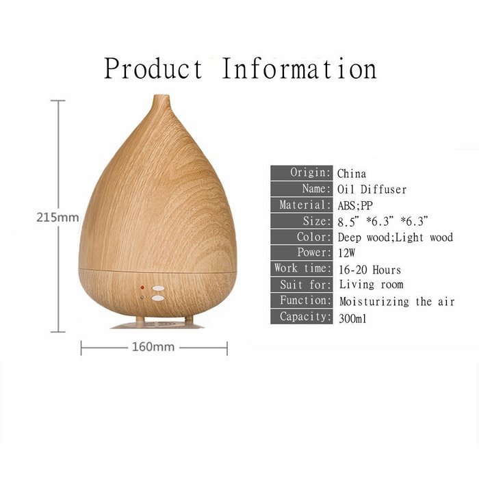 SanSiDo Aromatherapy Humidifier Purifier Air Humidifier Aromatherapy Essential Oil Diffuser 300ml Cool Mist Humidifier... N5