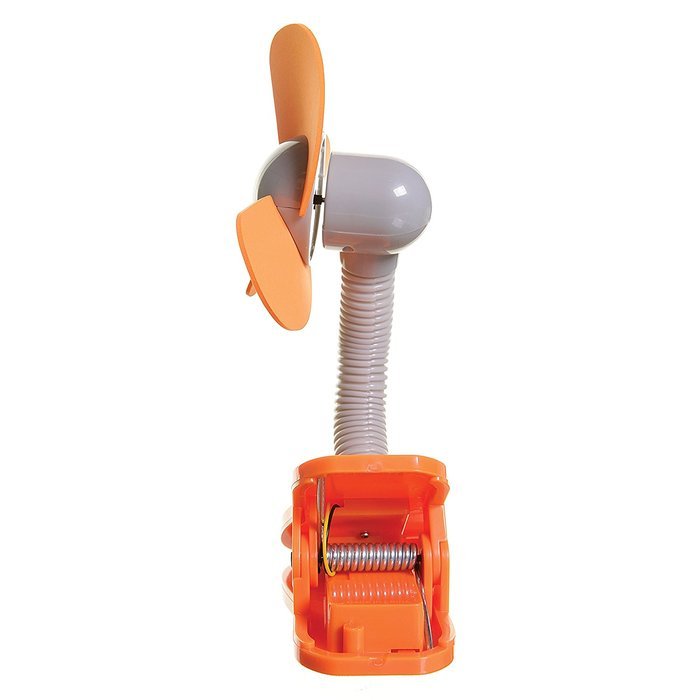 Tee-Zed T01 Clip-On Fan Great for the Beach, Pool, Camping, Work, Lounging or Just Chillin'! -Pink Purple N15