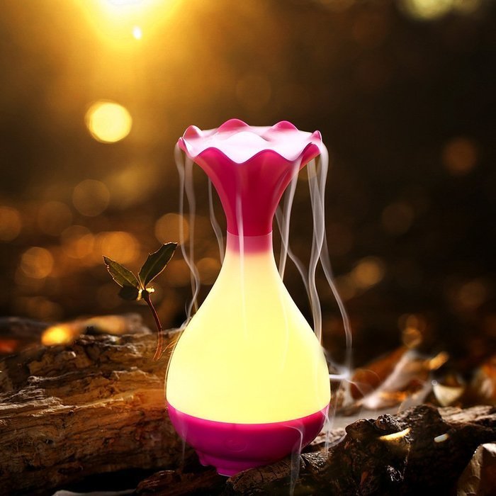 Ultrasonic Cool Air Humidifier, MKLOT Aromatherapy Lightweight Night Lamp Jade Net Bottle Shape Quiet Mini USB... N6