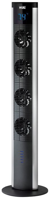 KUL 5-Speed 3 Wind Mode Oscillating Windcolumn Fan with Remote Control, 47-Inch, Grey