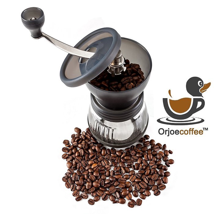 Orjoecoffee Ceramic Burr Manual Grinder Black