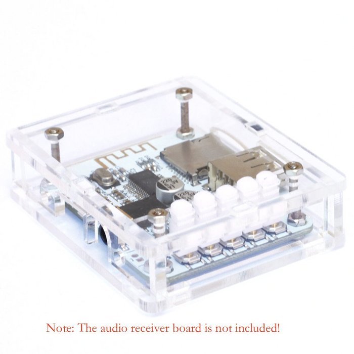 KKmoon Acrylic DIY Case Cover Shell for USB DC 5V Bluetooth 2.1 Audio Receiver Board Wireless Stereo Music Module...