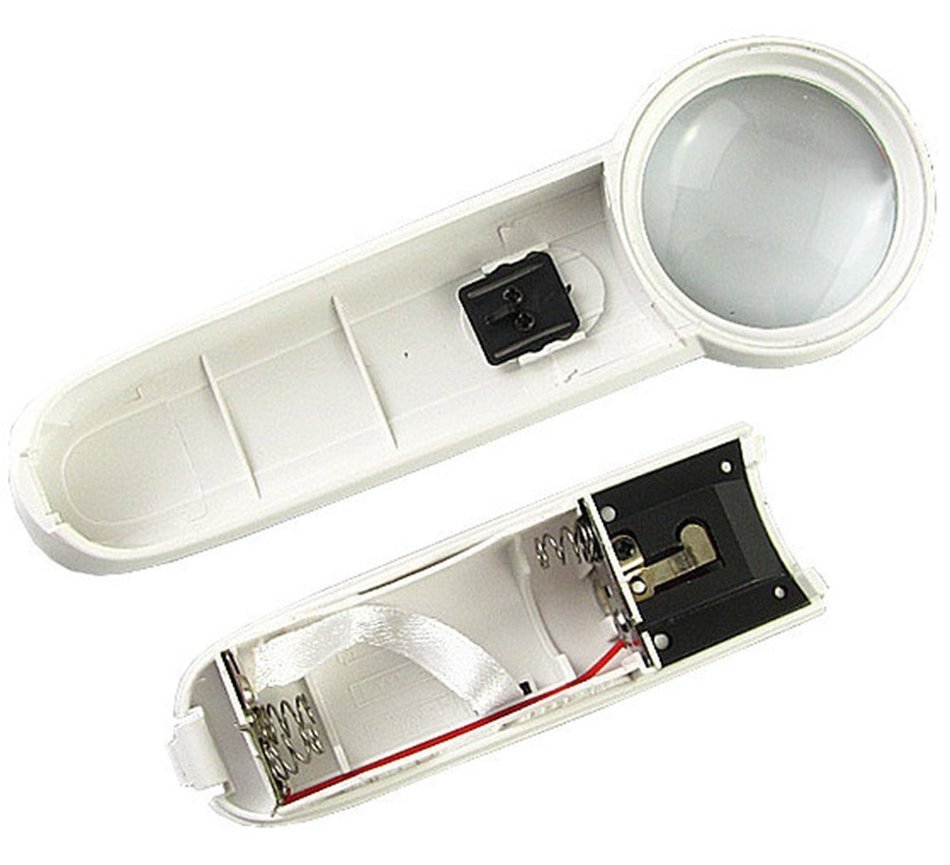 AmaranTeen - Hand-Hold 15x Magnifier Glass Magnifier LED Light Source N3