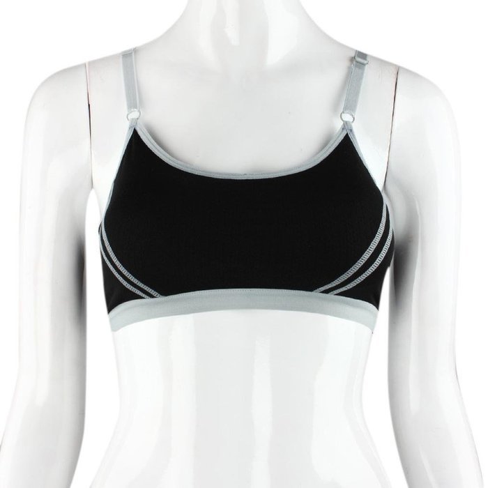 PHOTNO Women Lady Sports Yoga Athletic Solid Wrap Chest Strap Vest Tops Bra N9
