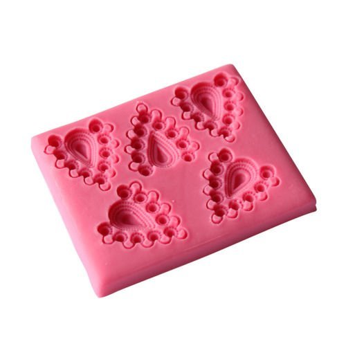 Baking Moulds 3D Gemstone Heart-Shaped Fodant Cake Molds Soap Chocolate Candy Cookie Silicone Fondant Mat Decorating...