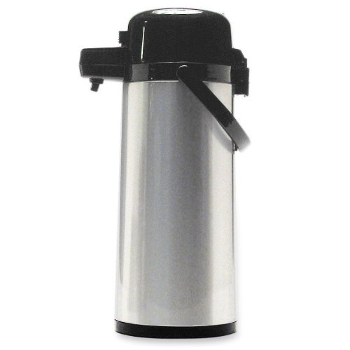 Original Gourmet Food Co. CPAP22 Direct Brew/Serve Insulated Airpot with Carry Handle, 2200mL, Stainless Steel