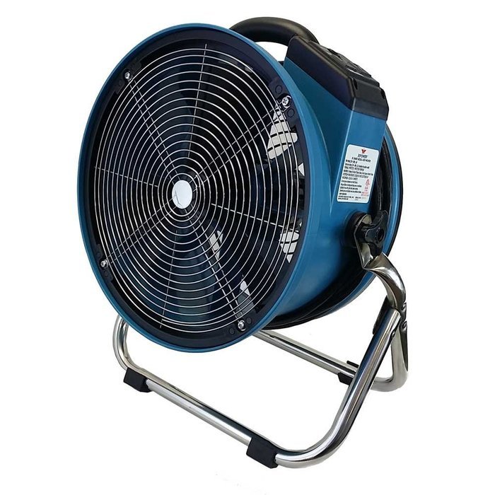 XPOWER X-34ASR Variable Speed Sealed Motor Industrial Axial Air Mover Fan with Built-In Power Outlets & Stainless...