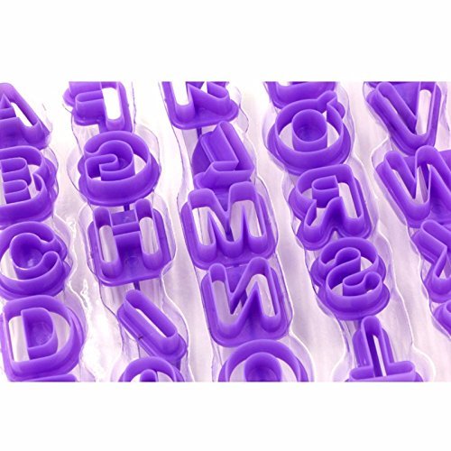 Generic 40Pcs Alphabet Fondant Biscuit Letter Mold Cookie Cake Cutter N5