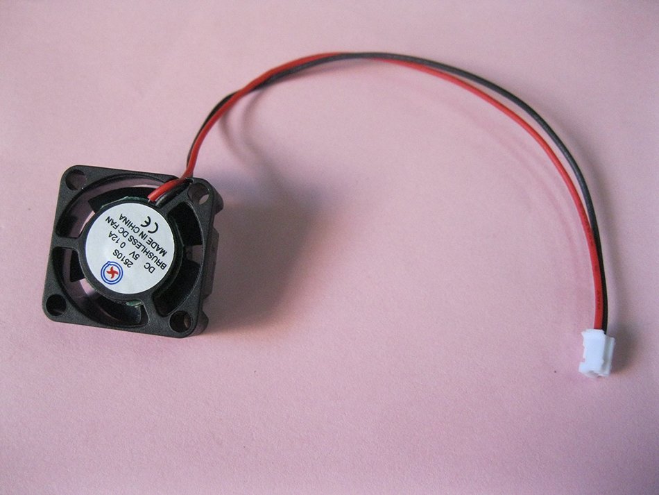 2 pcs Brushless DC Cooling Fan 5V 2510S 5 Blades 2 wire 25x25x10mm Sleeve-bearing Skywalking N4