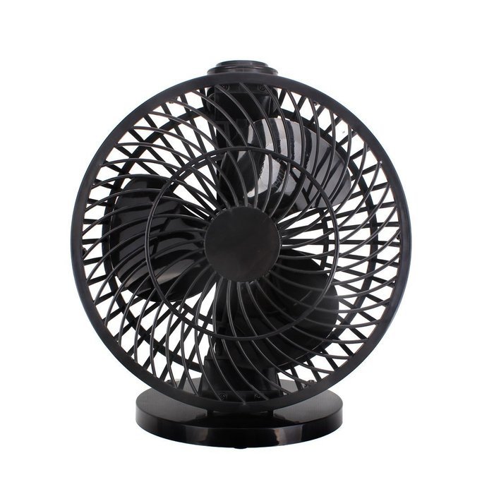 Personal Fan,Akaigu Desk Fan Steppless Speed 180 degree Gliding Design (Black) N2