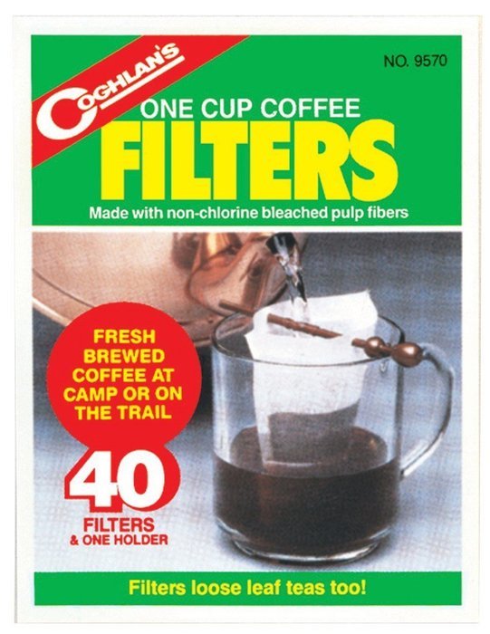 Coghlans 9570 One Cup Coffee Filters 40 Count