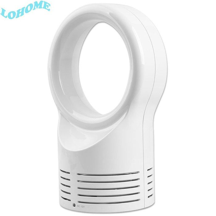 LOHOME&reg; Portable Air Conditioning Fan Chargeable Mini Bladeless Cooling Fan (White) N2