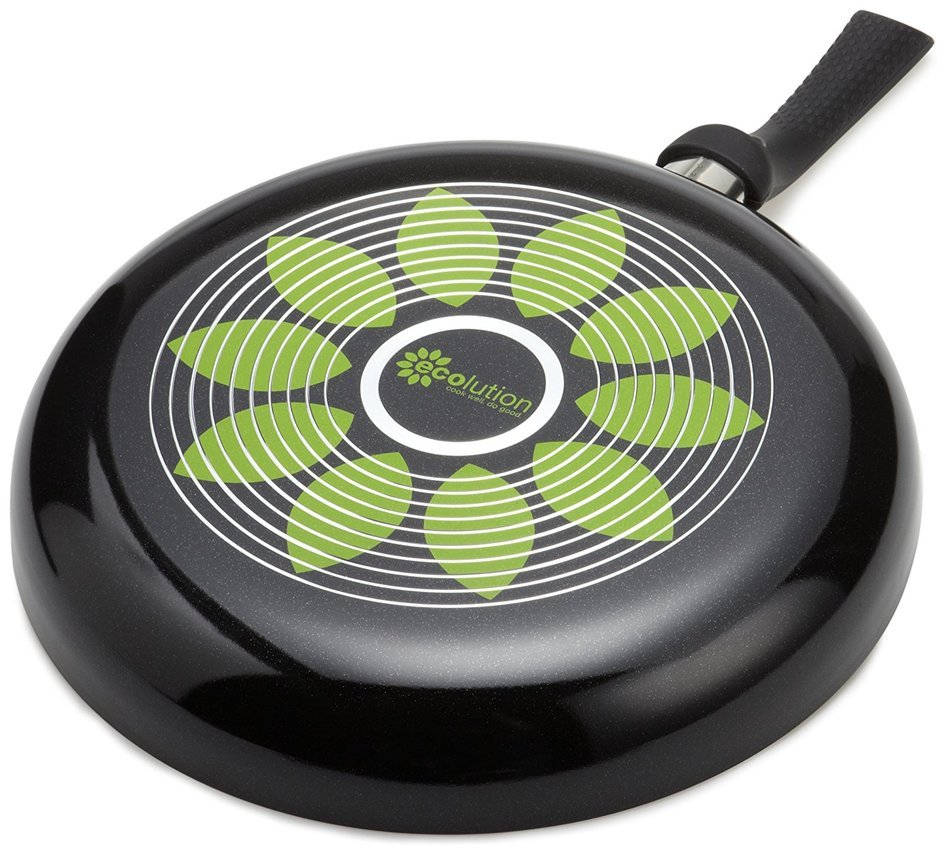 Ecolution Artistry Non-Stick Fry Pan &ndash; Eco-Friendly PFOA Free Hydrolon Non-Stick &ndash; Pure Heavy-Gauge Aluminum with... N8
