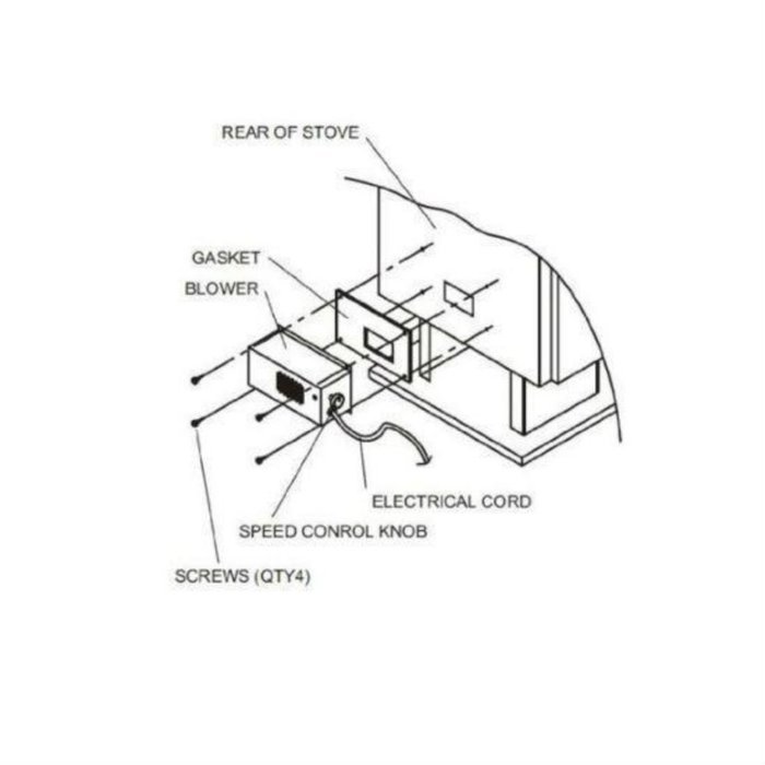 Variable S31105 Blower Fan for CFM US Century Plate Steel Wood Stoves Fireplace Top Selling Item