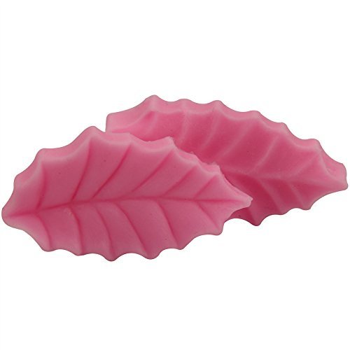 Let'S Diy 2PCS Leaves Press Chocolate Molds Silicone Jelly Cake Foudant Sugar Mould Kitchen Deocrating Tools N4
