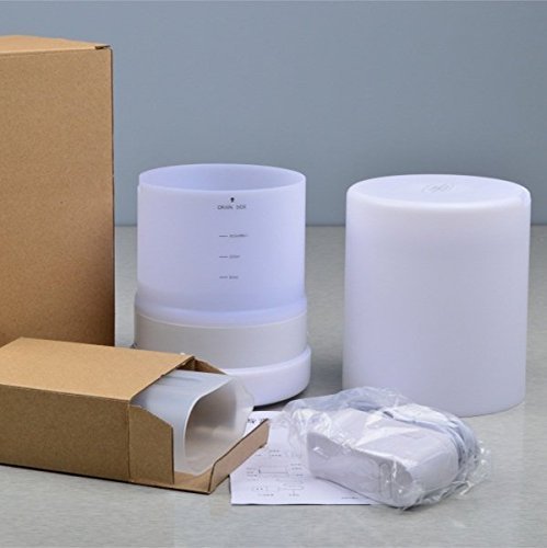 300ml Aromatherapy Essential Oil Diffuser Portable Ultrasonic Cool Mist Aroma Humidifier with Color LED Lights... N2
