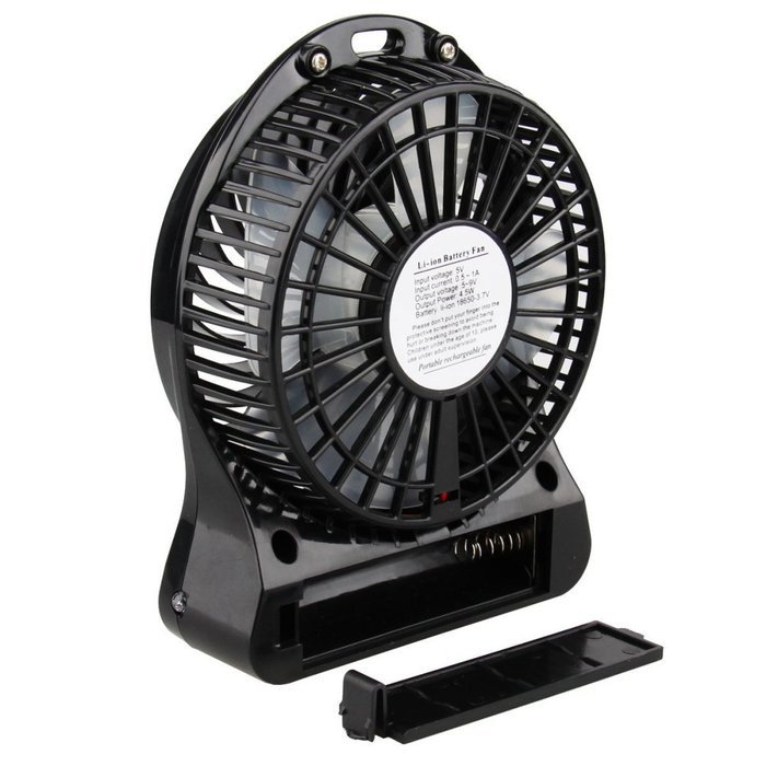 YKL World Mini Portable Fan 4-inch Vanes 3 Speeds Protable USB Rechargeable Mini Fan, Battery or Electric-Powered... N7