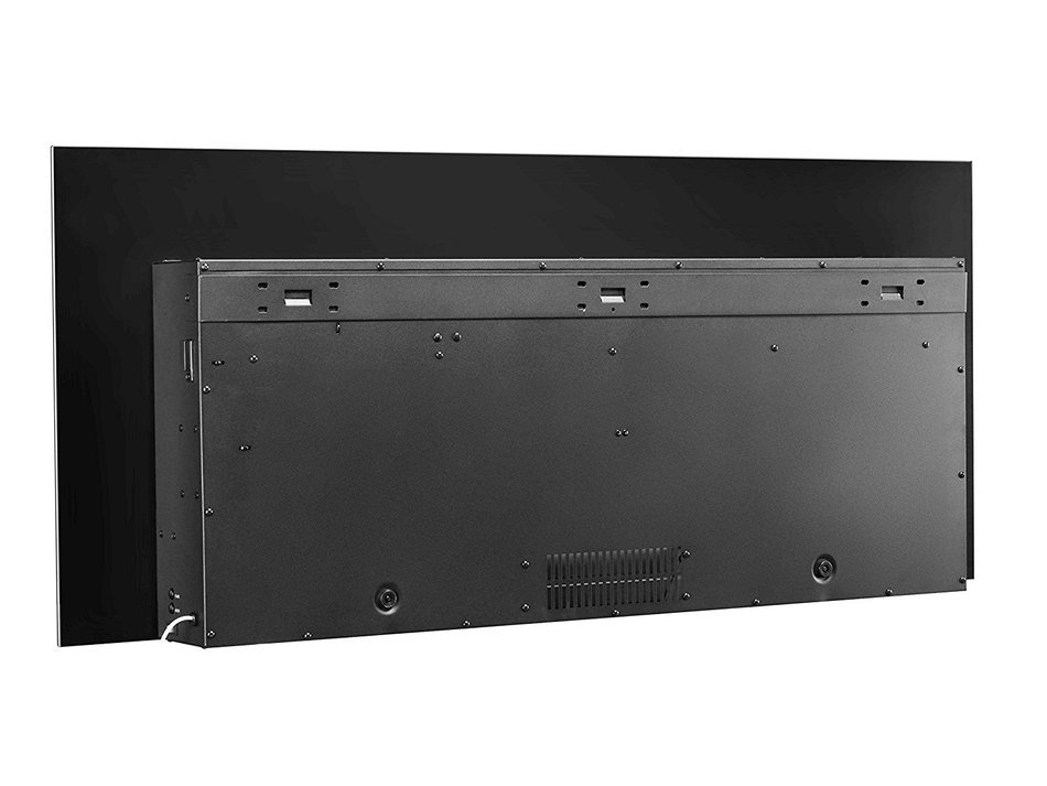 PuraFlame 50" Serena Wall Mounted Flat Panel Electric Fireplace with Remote Control, 1500W, Black N6