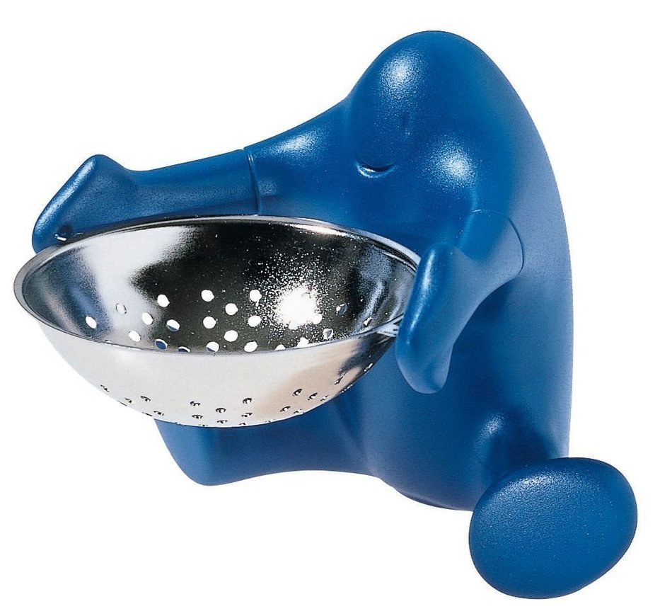 Alessi Te O Tea Strainer Dark Blue
