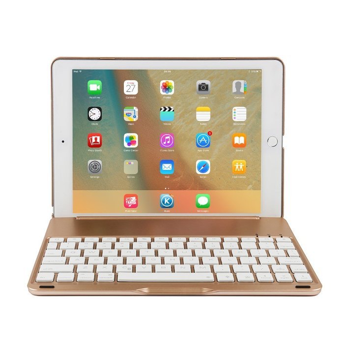 iPad Pro 9.7 Case with Keyboard,TechCode Smart 7 Color Keyboard Case Stand Folio Backlit Light Colorful Bluetooth... N29