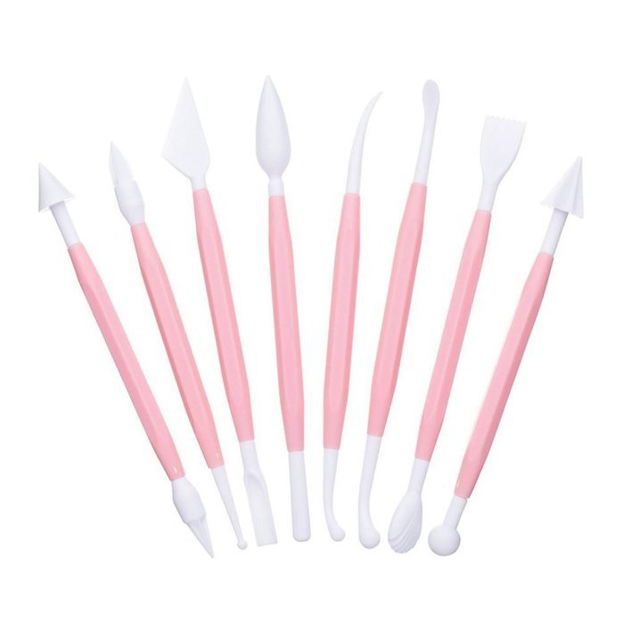 Rokou Muticolor DIY Cake Decorating Sugarcraft Modelling Paste Flower Bakeware Tool Kit (Muticolor) N2