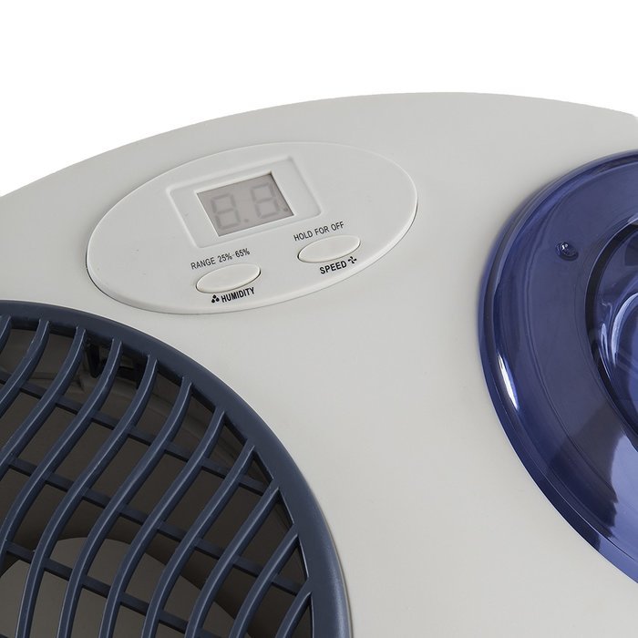 AIRCARE 7D6 100 4-Speed Table Top Evaporative Humidifier, Grey N5