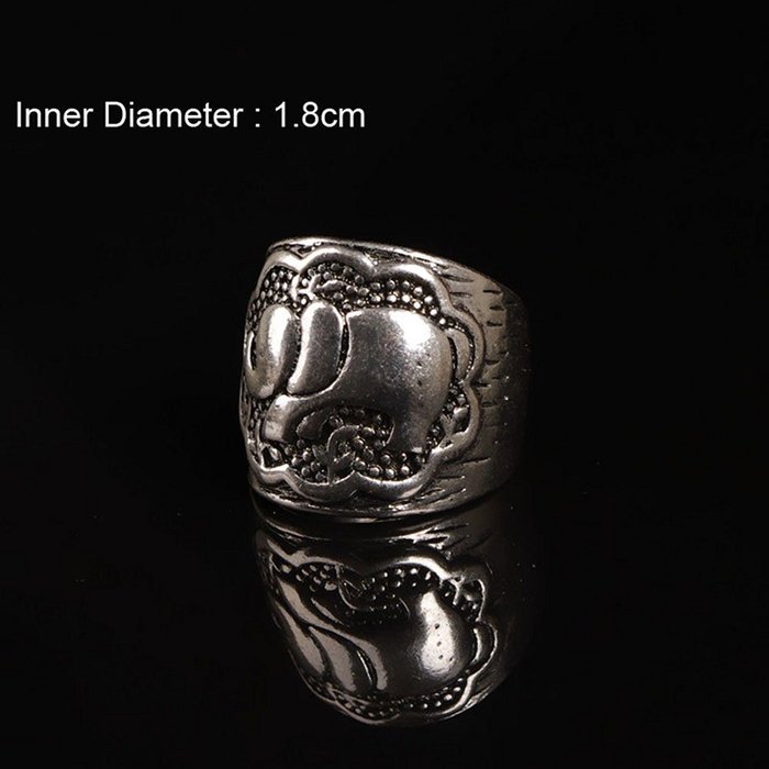 IBobo 4/6Pcs Fashion Women Silver Vintage Jewelry Punk Carve Flower Ring set N16