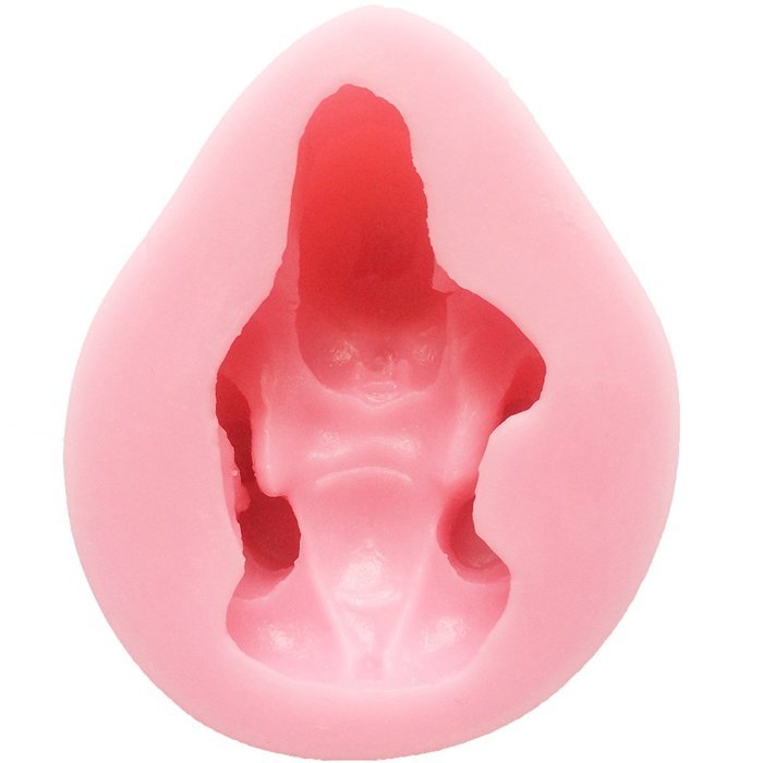 Funshowcase Baby Boy Clutching Feet Silicone Candy Mold For Christening Baby Shower Cake Decoration Cupcake Topper...