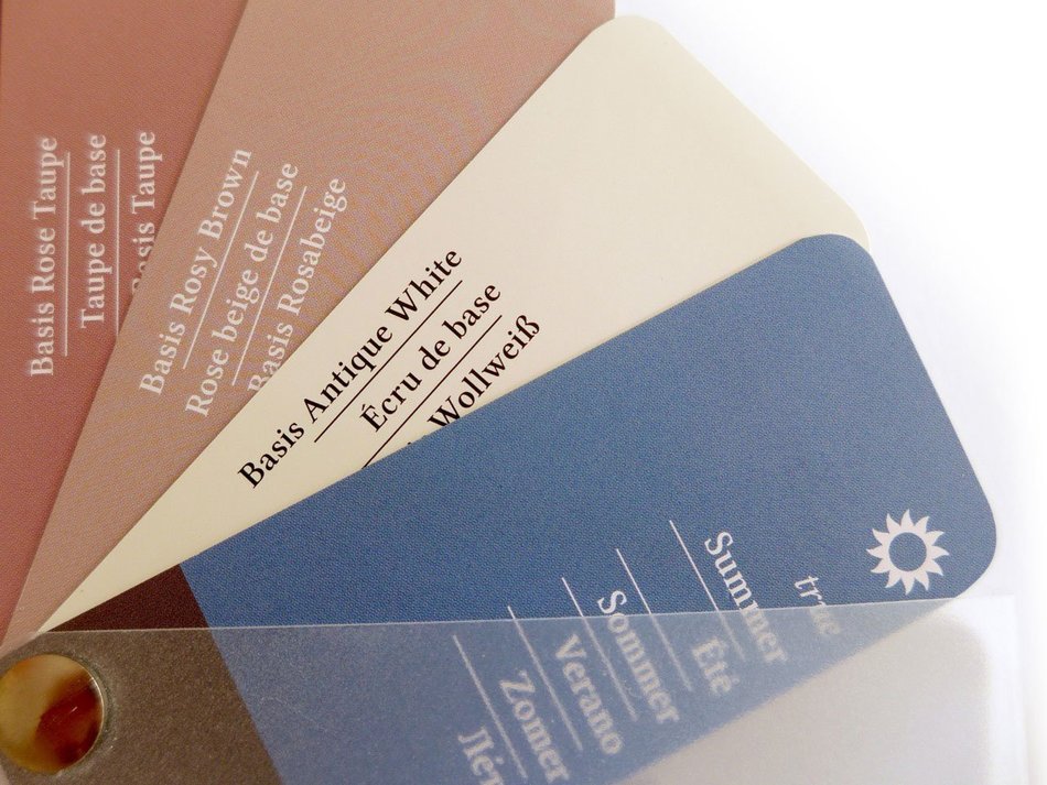 Color Swatch Fan Cool Summer (Or Summer-winter) 35 Colors N2