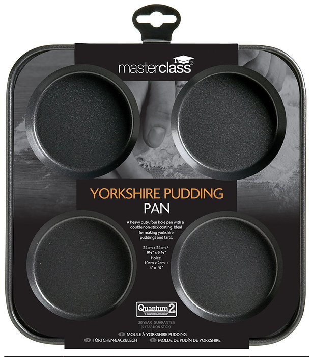 Master Class Non-Stick Four Hole Yorkshire Pudding Pan KCMCHB16
