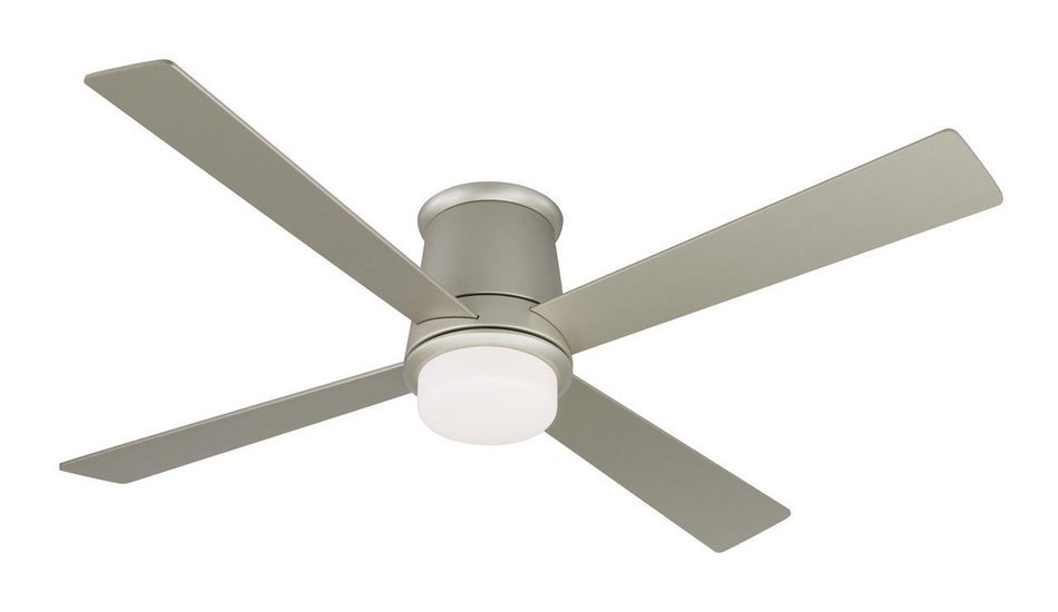 Fanimation FPS7880SN Inlet Ceiling Fan, Satin Nickel Finish, 4 Reversible Cherry/Walnut Blades N8
