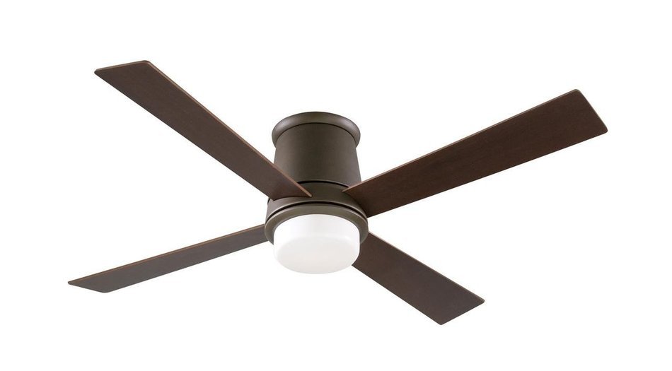 Fanimation FPS7880SN Inlet Ceiling Fan, Satin Nickel Finish, 4 Reversible Cherry/Walnut Blades N9