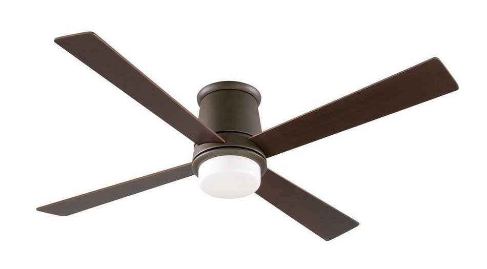 Fanimation FPS7880SN Inlet Ceiling Fan, Satin Nickel Finish, 4 Reversible Cherry/Walnut Blades N10