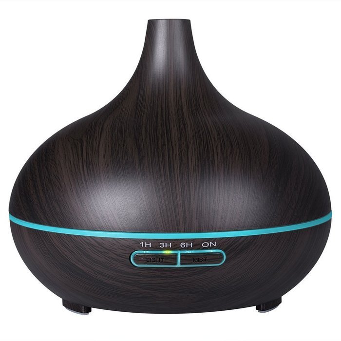 Scenic Essential Oil Diffuser Humidifier, Wood Grain 300ml Ultrasonic Diffuser Cool Mist Humidifier for Home,... N2