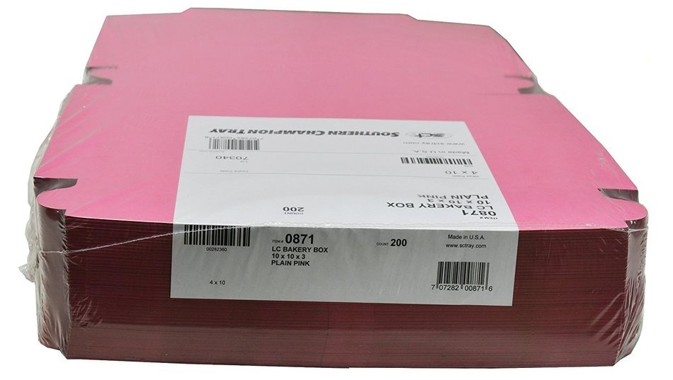 Southern Champion Tray Paperboard Non-Window Lock-Corner Bakery Box N2