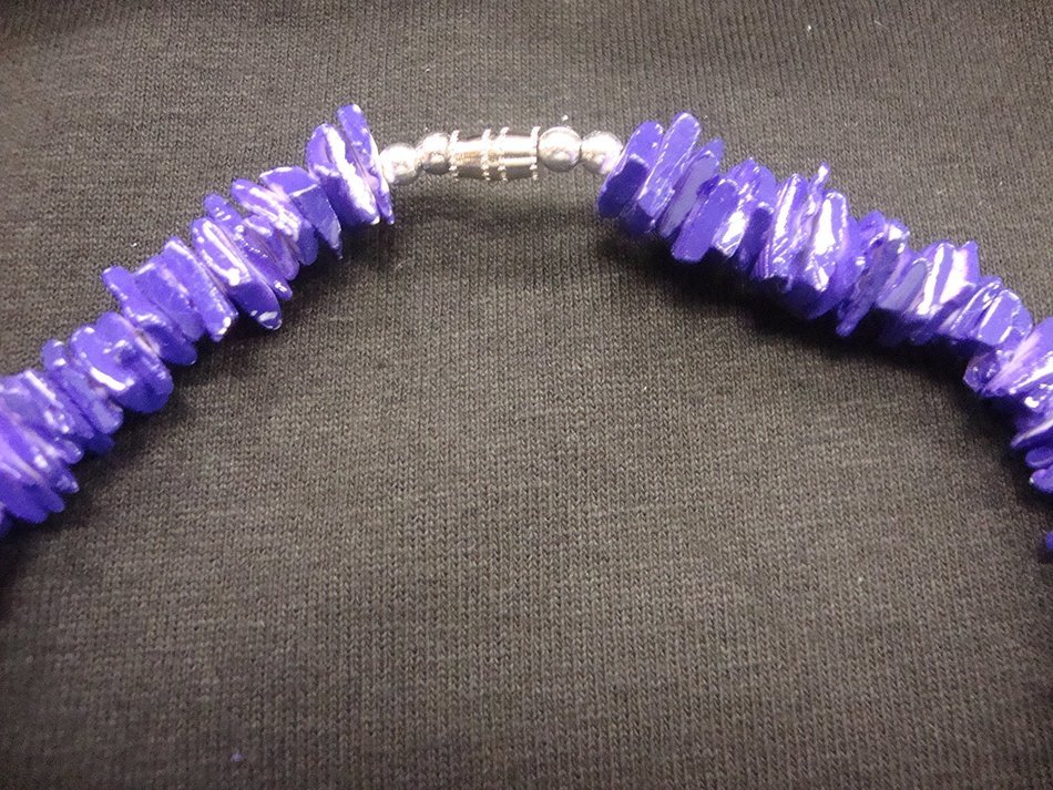 Puka Shell Purple 18"