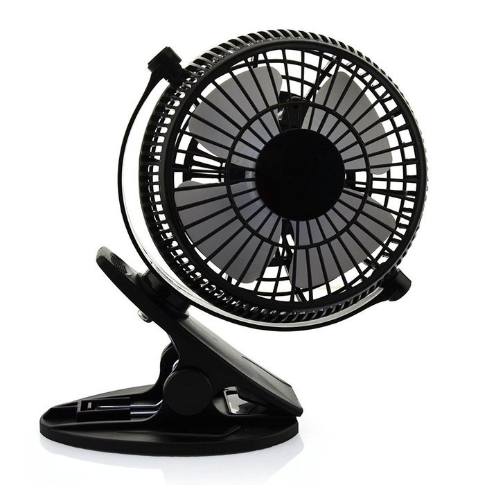 Luxon Mini USB Clip Desk Personal Fan, table fans, 5 Inch 2 Speed Portable Cooling Fan USB Powered by NetBook,... N2
