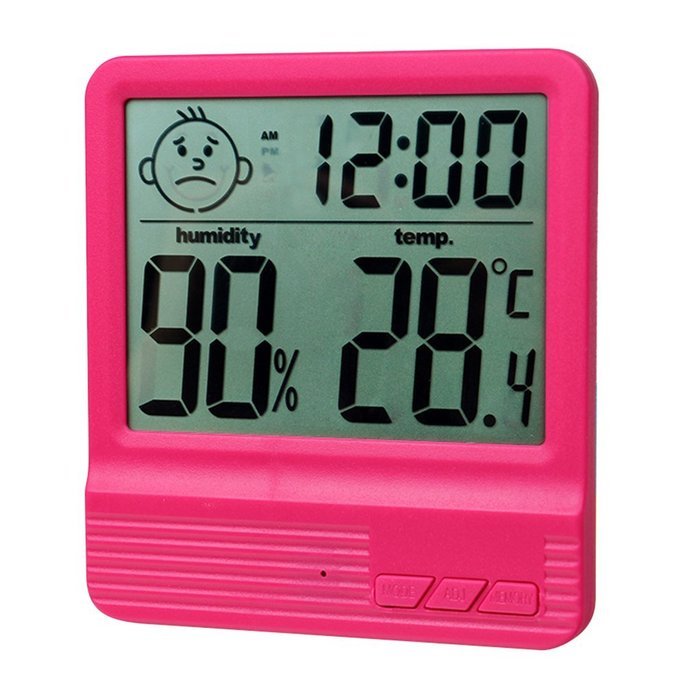 Humidity Meters,White Indoor Hygrometer Thermometer for Baby Room Temperature Humidity Moisture Monitor N17