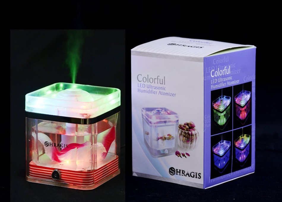 Humidifier and Aroma Diffuser from Shragis- 220ml Ultrasonic Silent Cool Mist Humidifier For Use With Or Without... N6