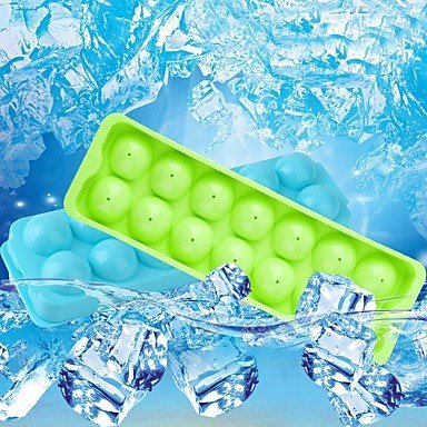 Y&XL&H (Random color)1pc 14 Lattices Whiskey Ice Ball Cube Maker Tray Sphere Mould Mold Party Brick Round Bar...