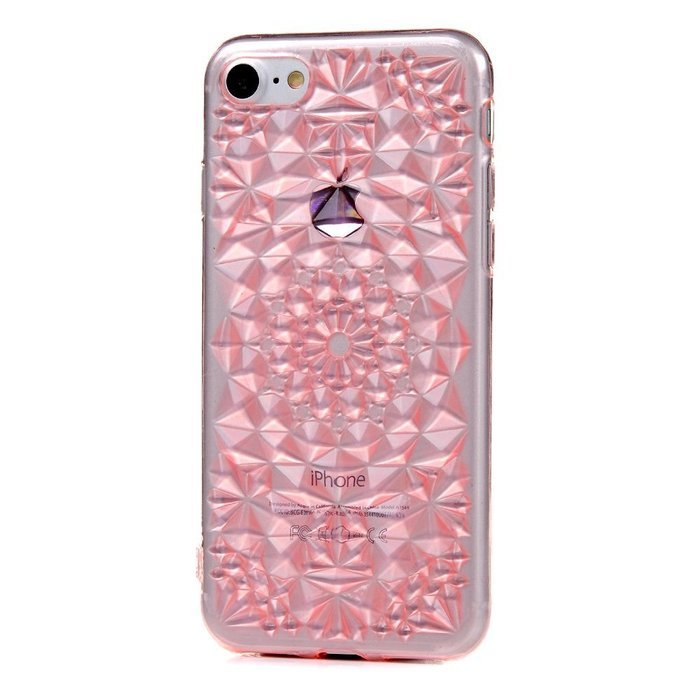 iPhone 7 Case (4.7 inch) - Shockproof Soft TPU Rubber Skin Gel Bumper Case Laser Carving Sunflower Transparent... N8