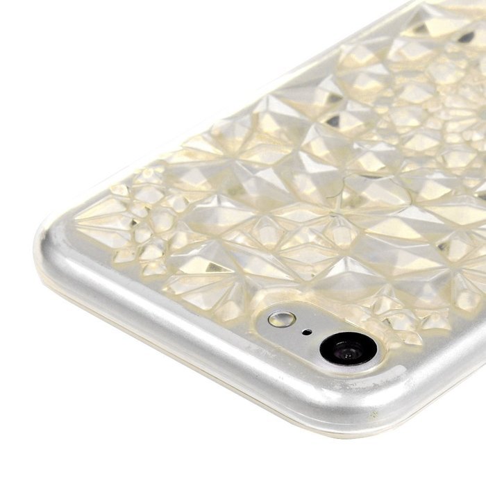 iPhone 7 Case (4.7 inch) - Shockproof Soft TPU Rubber Skin Gel Bumper Case Laser Carving Sunflower Transparent... N13