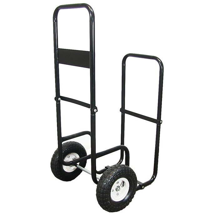 Sunnydaze Firewood Log Cart, Log Cart & Cover COMBO N6