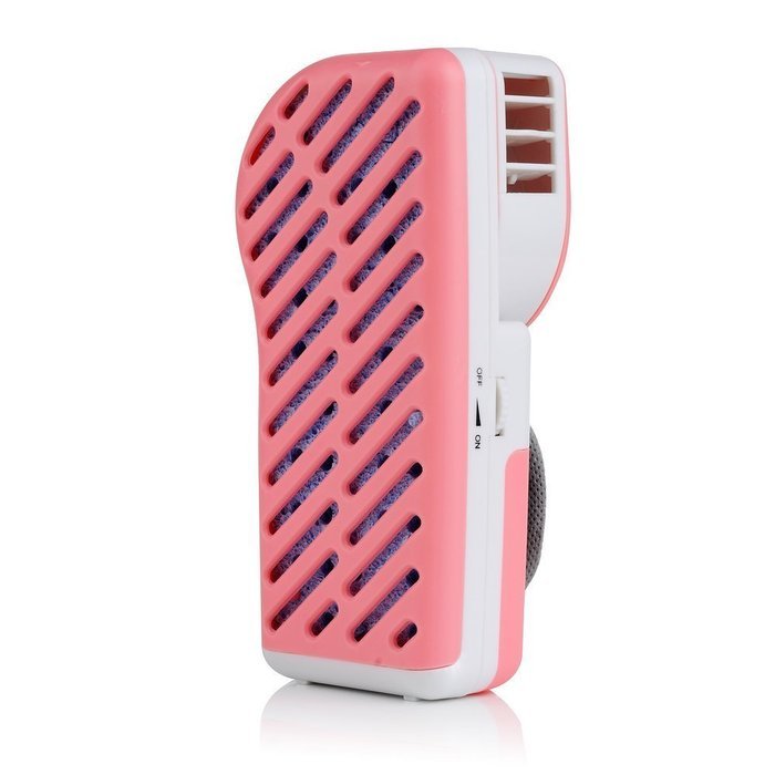 WoneNice Portable Small Fan & Mini-air Conditioner, Runs On Batteries Or USB-Blue N11